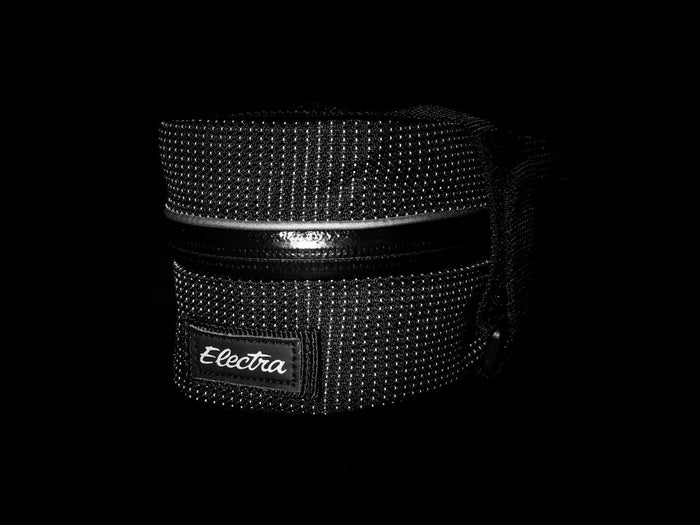 Reflective Charcoal Saddle Bag
