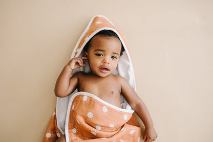 Sunshine Muslin Hooded Towel