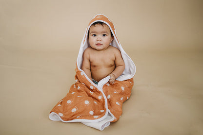 Sunshine Muslin Hooded Towel