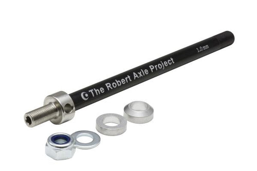 The Robert Axle Project Hitch Mount (Kid) Trailer Axle, 152 or 167mm length, M12x1.0mm (KID217)