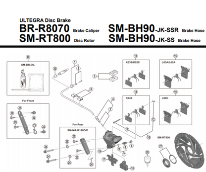 Ultegra BR-R8070 Disc Brake Caliper