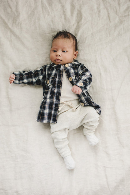Vanilla Organic Snap Long Sleeve Ribbed Bodysuit