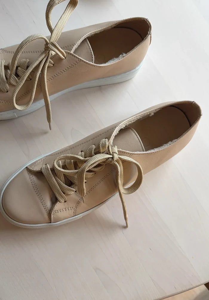 Wood Wood-skinnsneakers NWT
